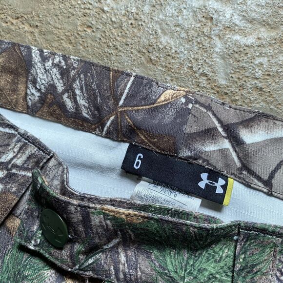 Under Armour Realtree Camo Hunting Pants Womens Size 6 (30x32) Ripstop Durable - Picture 5 of 7